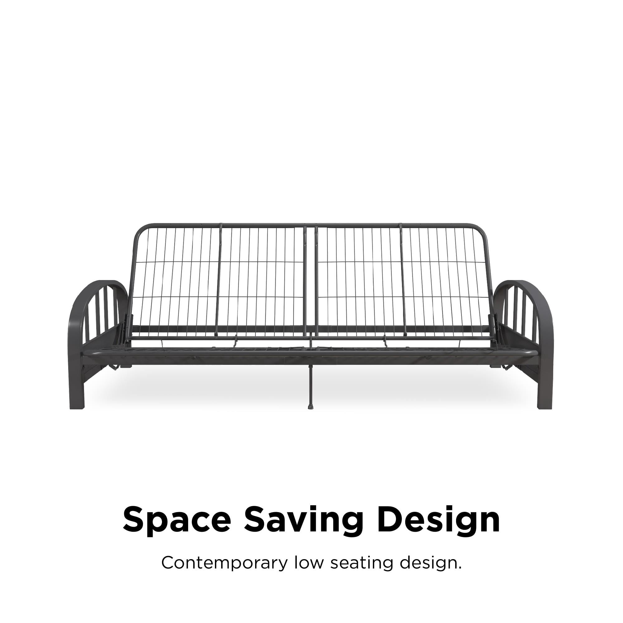 DHP Aiden Futon Frame, Gunmetal Gray