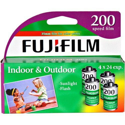 Fujifilm Fujicolor 200 Speed 24 Exposure 35mm Film 4 Pack Discontinued by Manufacturer 