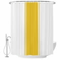 thumbnail image 2 of Yellow Geometric Waterproof Fabric Shower Curtain,Modern Striped Abstract Art Aesthetics Waterproof Fabric Shower Curtain for Bathroom Curtains Bathtubs Shower Curtains with 12 Hooks Stall 48x72in, 2 of 8