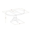 thumbnail image 3 of Linen White 5 Piece Dining Set - Oval Table & 4 Parsons Chairs, 3 of 7