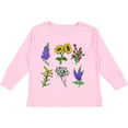 thumbnail image 3 of Inktastic Group of Beautiful Wildflowers Boys or Girls Long Sleeve Toddler T-Shirt, 3 of 5