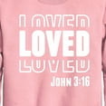 thumbnail image 2 of Instant Message - Loved John 3:16 - Toddler & Youth Crewneck Fleece Sweatshirt, 2 of 5