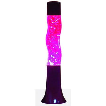 Creative Motion Groovy S-Shape Lamp, Glitter / Purple