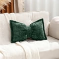 thumbnail image 2 of Bow Pillow, Comfortable Bow-Knot Throw Pillow / Seat Back Cushion, Boho Decorative Throw Pillows Chenille Textured Lumbar Pillows Large Bow Shaped Cushion for Bed Sofa Couch Living Room Bedroom Decor, 2 of 6