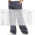 thumbnail image 3 of Mens Elastic Waist Pants Sevevn Full Elastic Waist Slant Pockets Side Pockets Straight Leg Relaxed Fit Cotton Woven Trousers for Casual Lounge Daily Wear, 3 of 5