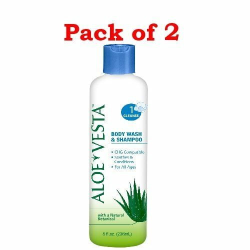 Wholesale Case No Rinse Aloe Vera Vesta Shampoo & Body Wash 48 Bottles Free Ship