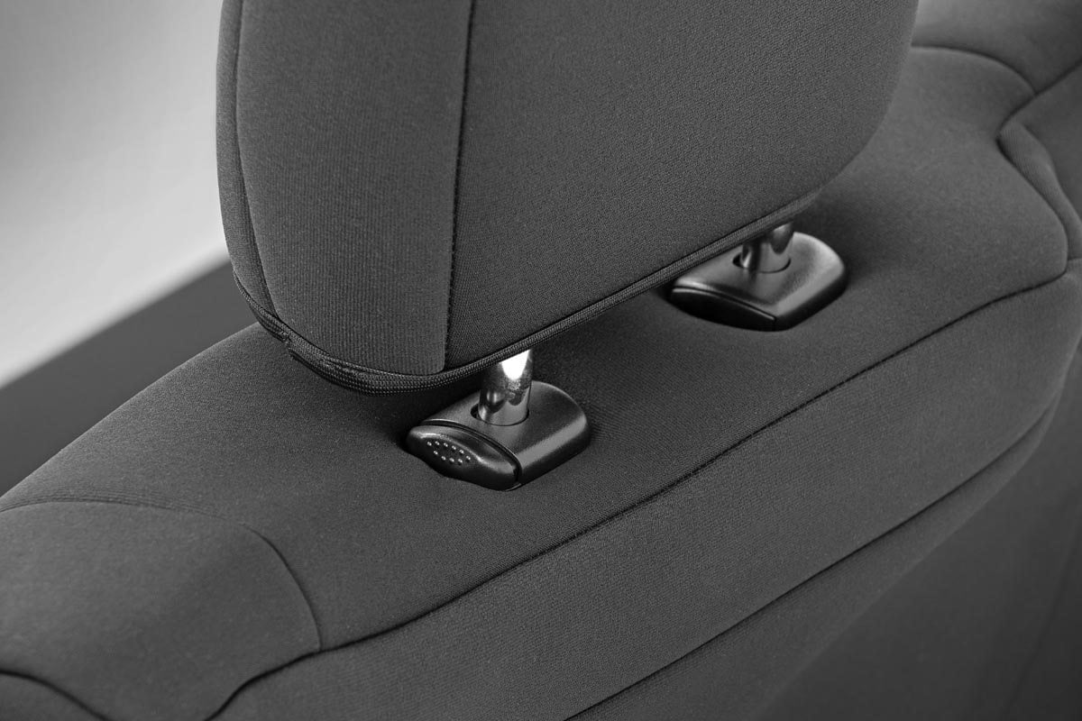 Rough Country 91026 Neoprene Seat Covers Black 1st Row 2014-2020 Tundra Exact Fit