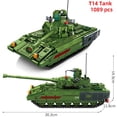 thumbnail image 3 of Tanque militar T14 T80, avión F22 F35 Cruiser, modelo de bloques de construcción WW2 Scud, vehículo del ejército, juguetes de construcción, regalos, 2023, 3 of 4