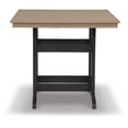 thumbnail image 3 of Signature Design by Ashley Outdoor Fairen Trail HDPE Patio Counter Table with Umbrella Hole, Black, 3 of 4