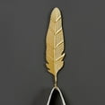 thumbnail image 3 of Assorted Decorative Leaves Iron Hooks Extra Large Plant Modern Key Holder Wall Mounted Gold Single Prong Coat Hanger for Hallways, Living Room, 3 of 4