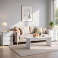 thumbnail image 3 of Yaheetech 24"H Wooden Nightstand, 3‑Drawer Handle‑Free Storage Chest of Drawers for Bedroom, White, 3 of 9