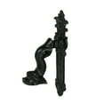 thumbnail image 2 of Rustic Black Enamel Cast Iron Roman Dolphin Decorative Door Knocker, 2 of 5