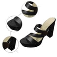 thumbnail image 4 of WILLBEST Pantoufles Confortables pour Femmes Sandales à Talons Hauts Ouverts Mode Été Décontracté, 4 of 8
