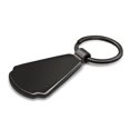 thumbnail image 5 of Ford Focus Real Black Carbon Fiber Gunmetal Black Metal Teardrop Key Chain, 5 of 6