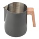thumbnail image 1 of Jarra para espumar leche, jarra para vaporizar leche, piezas para máquina de espresso con marca de 600 ml Negro, 1 of 8
