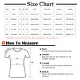 thumbnail image 3 of Tops for Women Casual Spring Fashion Women's Summer V-Neck Solid Short Sleeve Sexy Top Blouse Cropped T Shirts for Women ,Blue,XXL, 3 of 6