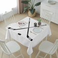thumbnail image 6 of Ice Hockey Table Cloth Waterproof Tablecloths, Modern Minimalist Ball Sports Game Art Tablecloth Dining Table Cover for Kitchen Party Tabletop Outdoor, Square Tablecloth 60x60 Inch, 6 of 9