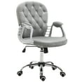 thumbnail image 1 of Vinsetto Chaise de Bureau à Domicile Réglable en Hauteur avec Dossier Capitonné à Boutons, 1 of 10
