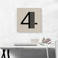 thumbnail image 2 of ARTCANVAS Beige Black Line Alphabet Number 4 Four Numeral Canvas Art Print - Size: 18" x 18" (1.50" Deep), 2 of 9