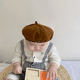 thumbnail image 4 of Boina para niños, niñas y niños, gorra plana, invierno y otoño, 4 of 5