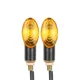thumbnail image 5 of 2 luces intermitentes para motocicleta, luz ámbar, lámpara universal para Honda, Suzuki, Yamaha, BMW, 12 V, 5 of 5