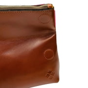 Patricia Nash Women's Tooled Leather Valerie Fold Over Wristlet Brown Gift Box