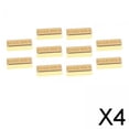 thumbnail image 1 of Runquan 4X 10 Pieces 1:12 Dollhouse Miniature Artificial Gold Bar Model Pretend Play 4 Pcs, 1 of 8
