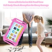 Kids Tablet, 7 inch Android 15 Tablet for Kids, 8GB+32GB 1TB Expand, Quad-Core Toddler Tablets with Shockproof Case, BT5.0, Wifi5, Parental Control, Games, Dual Camera