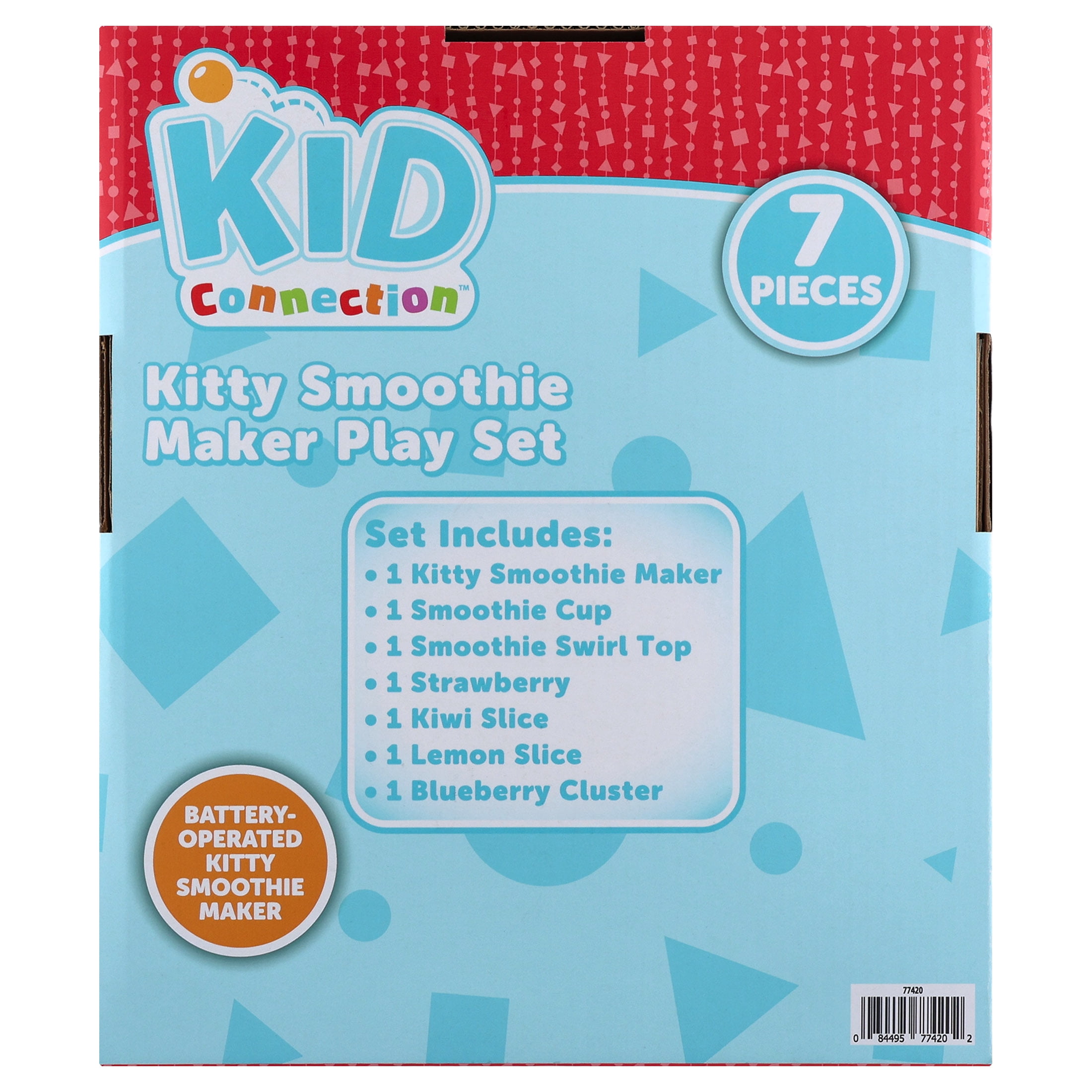 Kid Connection Kitty Smoothie Maker Pretend Play Set, 7 Pieces