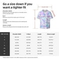 thumbnail image 5 of Kdxio Men'S Hawaiian Shirt For Men Short Sleeve Shirt Rainbow Scales Summer Casual Holiday Beach Button Down T-Shirts, 5 of 5