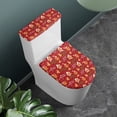 thumbnail image 2 of HELLHERO 2 Pcs Set Toilet Lid Seat Cover Set Universal Polyester Fabric, Soft, Modern Bathrooms, 2 of 8