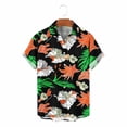 thumbnail image 4 of Titcea Hawaiian Shirts Men Short Sleeve Lapel Stylish Palm Tree Print Shirt Loose Comfort Summer Beach Vacation Tops, M-3XL, 4 of 8