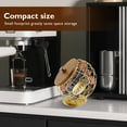 thumbnail image 4 of Tzdxfgl Coffee Pod Holders Basket with Wood Lid, Large Capacity K Cup Holder for Counter, Gold, 4 of 10
