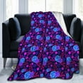thumbnail image 7 of Repeating Floral Texture Throw Blanket, Fluffy Soft Cozy Blanket Flannel Plush Microfiber Couch Throw 40"x30", 7 of 7