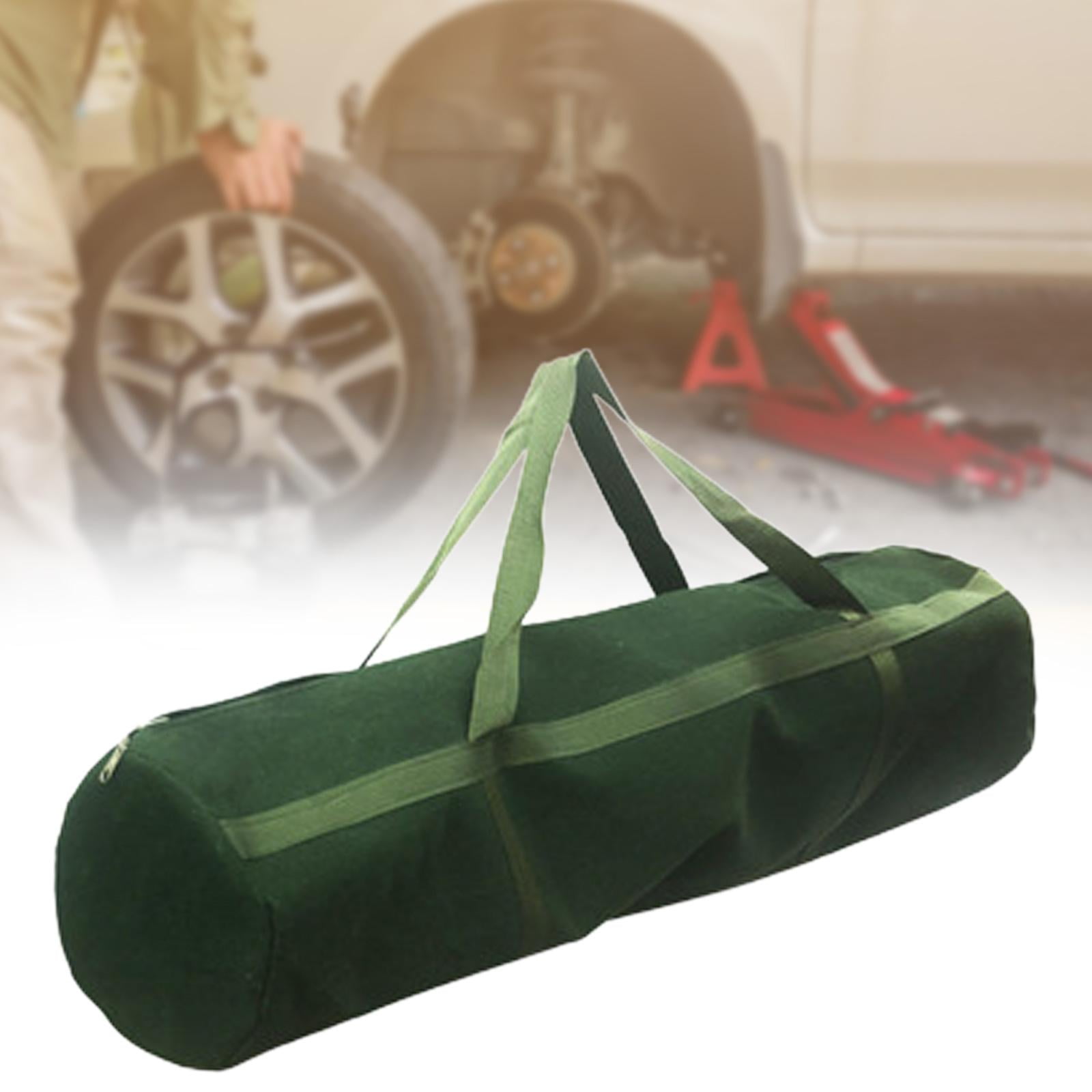 figatia Canvas Tool Bag Tool Organizer Bag Wide Mouth Pouch Carrying Case Thick Heavy Duty Tools Case Tool Tote for Worker Woodworker 120x28cm