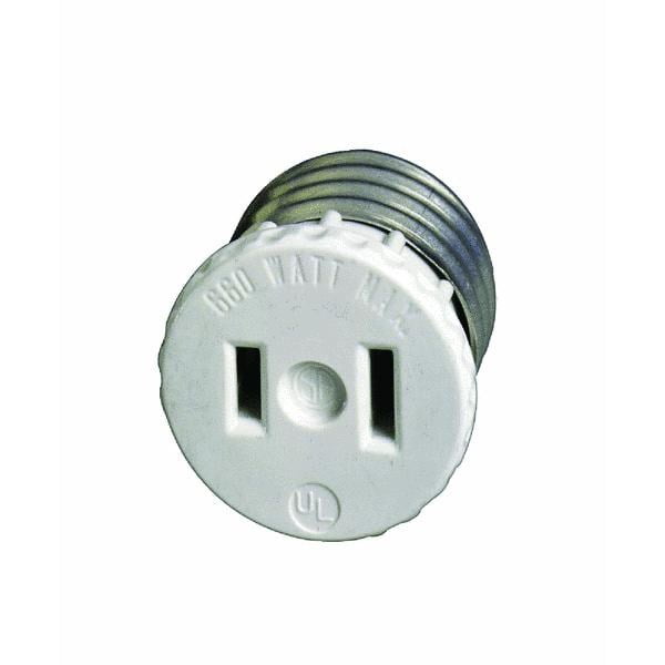 Leviton 875125W Light Socket AdapterSOCKET/OUTLET ADAPTER Walmart