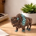 thumbnail image 6 of Wild Heritage Buffalo Whisper Resin Buffalo Figurine – Western Rustic Bison Decor, Native-Inspired Southwestern Statue, Wildlife Collectible Shelf & Desk Accent, Unique Gift for Nature Lovers, 6 of 9