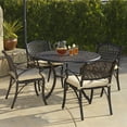 thumbnail image 3 of Kinger Home 5-Piece Cast Aluminum Patio Set, Metal Patio Dining Set, Patio Furniture Sets, Outdoor Furniture, Outdoor Table and Chairs with Cushions, 3 of 6