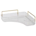 thumbnail image 1 of Organizador De Mostrador De Baño De Esquina De 1 Nivel, Bandeja De Perfume De Encimera Y Organizador De Tocador, Almacenamiento De Maquillaje De Esquina, Encimera Organizadora para Cómoda, 1 of 4