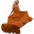 thumbnail image 2 of Sentmoon Robe Maxi Grande Taille à Col Licou Sans Manches pour Femmes, Robes d'Été Unies Coupe Décontractée à Bretelles Spaghetti, Robe d'Été en Lin, Incontournables de Plage Mode pour Tenue Décontractée et Tous les Jours, 2 of 8