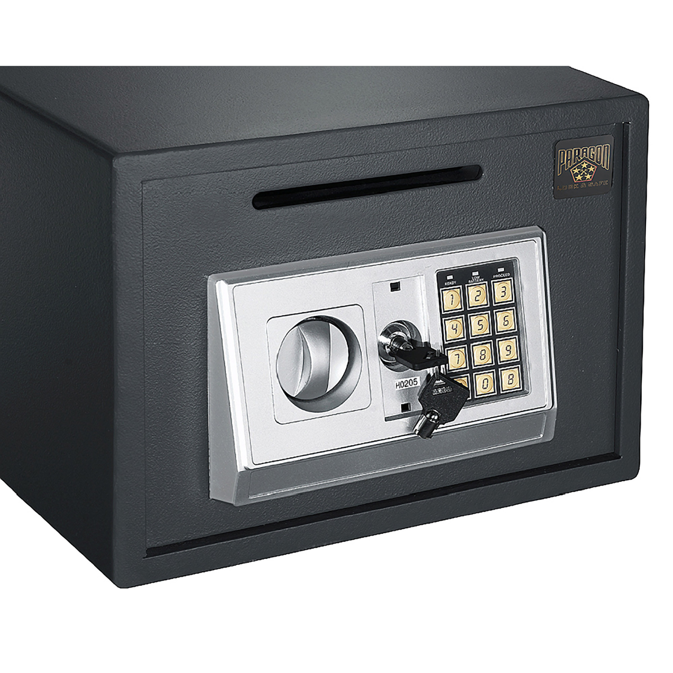 Safe Deposit Box with Keypad and Manual Keys