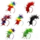 thumbnail image 4 of Diadema de plumas de arcoíris de gran venta en Europa y América, estilo vintage británico, para fiestas de Halloween, Navidad y actuaciones en el escenario, 4 of 6