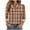 Multicolor1, variant on BUIGTTKLOP Plaid Shirts for Women Long Sleeve Shirts Button down Jackets Loose Fitted Blouses Tops