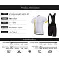 thumbnail image 4 of Men's Quick-Dry Cycling Jersey Set Road Bike Bicycle Shirt Bib Shorts with 9D Gel Pad MTB Riding Clothing Kit, 4 of 13