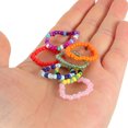 thumbnail image 3 of 21pcs anillos de cuentas anillos de cuentas anillos de los dedos anillos de verano joyas para mujeres niñas, 3 of 6