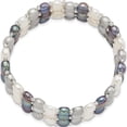 thumbnail image 2 of Fashion 6-7mm Button Fwc Pearl And Glass Beaded 3-Row Stretch Bracelet Made In China qh5424, 2 of 5
