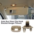 thumbnail image 2 of 2 piezas de clip de visera solar beige, soporte de gancho de clip de visera solar de repuesto para Audi A1 A3 A4 A5 Q3 Q5 (8E0 857562) A7 B6 B7 B8 S4 S5, 2 of 4