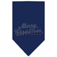 thumbnail image 1 of Merry Christmas Rhinestone Bandana Navy Blue Large, 1 of 1