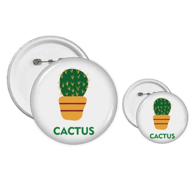 Planta en maceta suculentas Cactus Verde Insignia insignia botón diseño conjunto