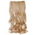 thumbnail image 2 of SAYFUT Trendy 24"Long Curly 3/4 Full Head Clip in Synthetic Hair Extensions One Piece 5 Clips 125g Giner Blonde, 2 of 2
